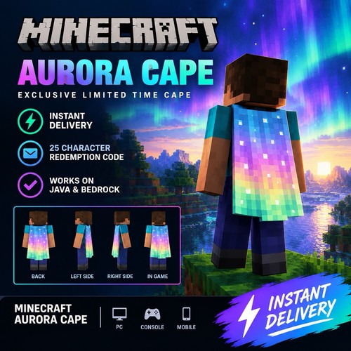 Minecraft aurora cape - minecraft, (java