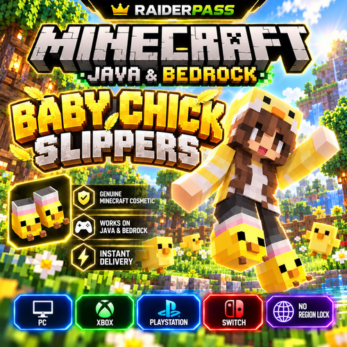 Pantofole minecraft baby - pantofole, chick